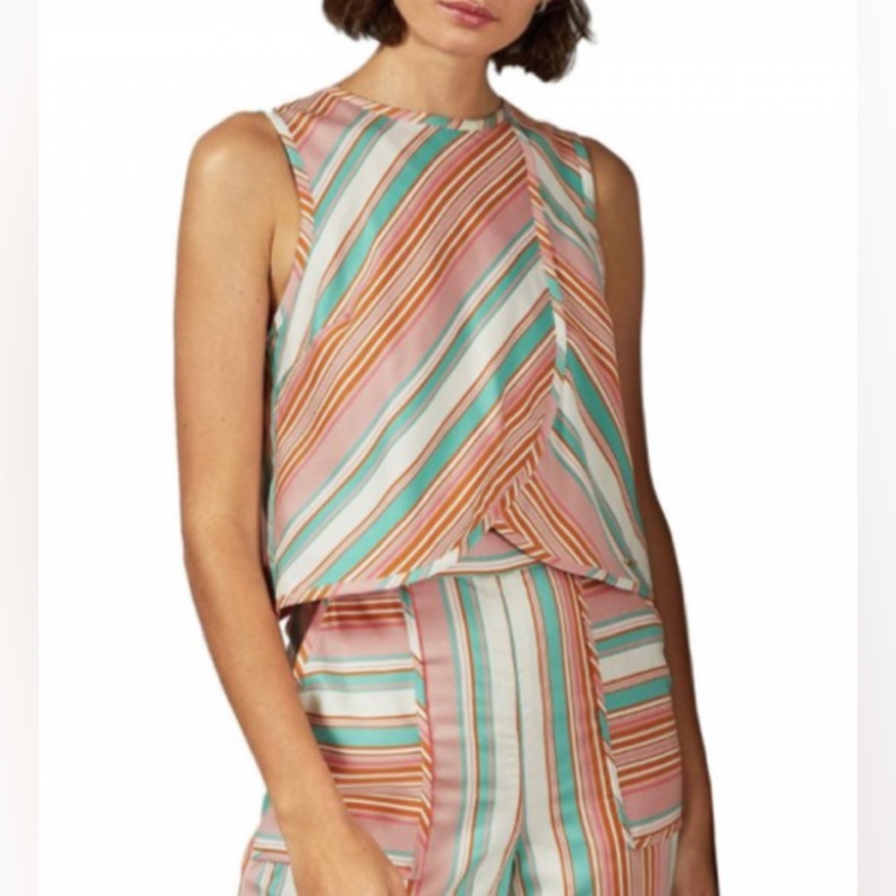 Ted Baker Candy Stripe Cropped Top